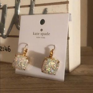 Kate Spade Opal Glittery Gold Dangle Earrings